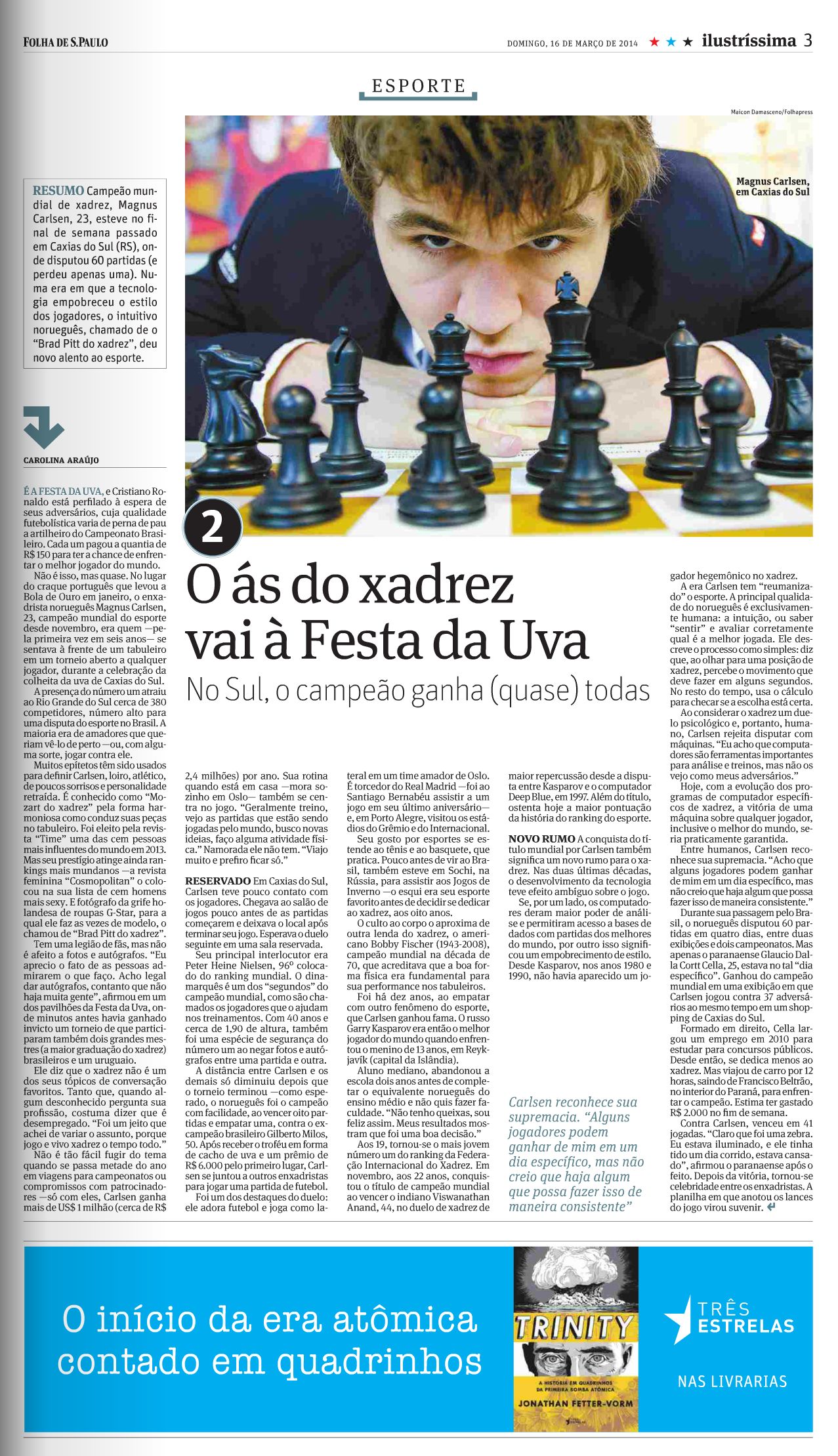 Xadrez - gol do Carlsen na Festa da Uva Ab.Xadrez 2014 - futebol 1 